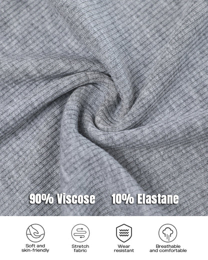 3 Pack Knit Round Neck Thick Strap Racerback Tank Tops(Without Pads)