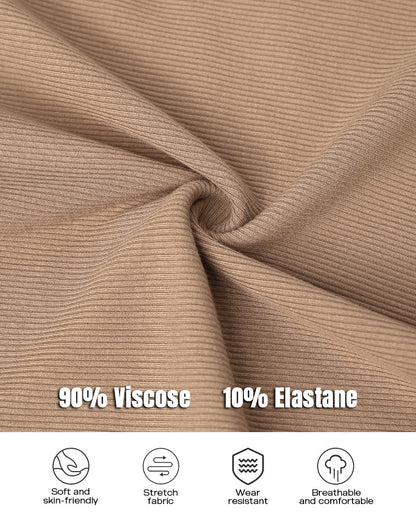 Chicme Built In Bra 2 Piece Athletic Tank Tops For Women Ribbed Tank Top