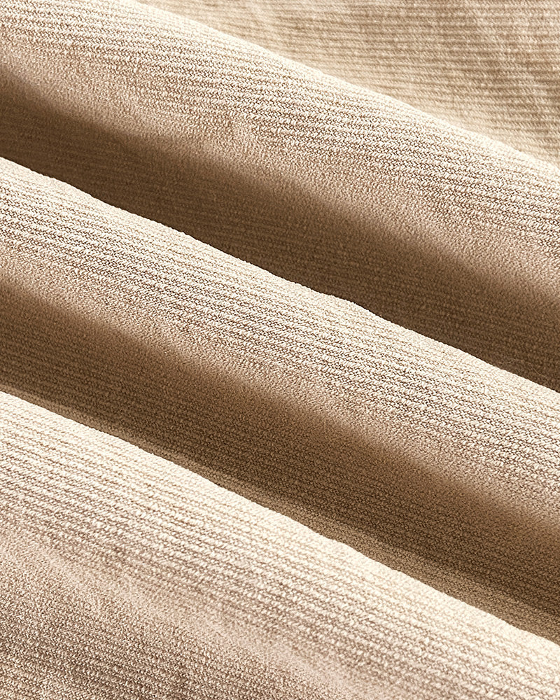 Skew Neck Lantern Sleeve Loose Top & Zipper Fly Wide Leg Pants Set Without Belt