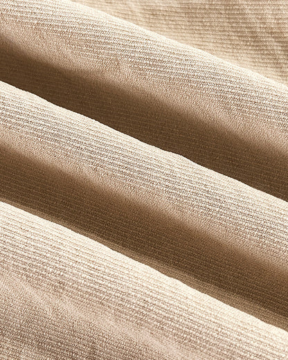 Skew Neck Lantern Sleeve Loose Top & Zipper Fly Wide Leg Pants Set Without Belt