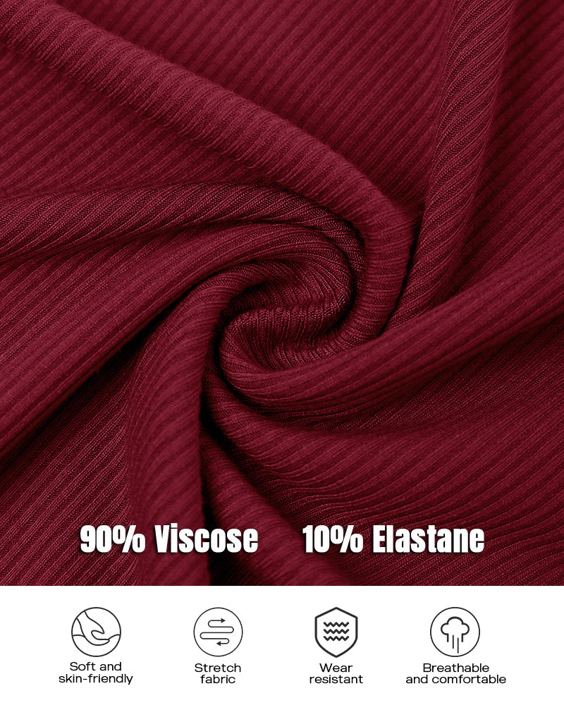 3 Pack Knit Round Neck Thick Strap Racerback Tank Tops(Without Pads)