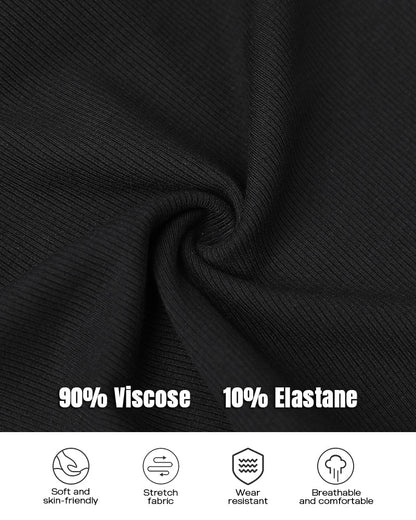 Chicme Built In Bra 2 Piece Athletic Tank Tops For Women Ribbed Tank Top