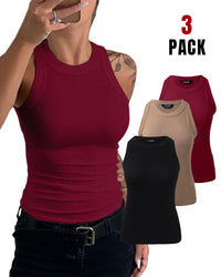 Wine Red+Black+Khaki